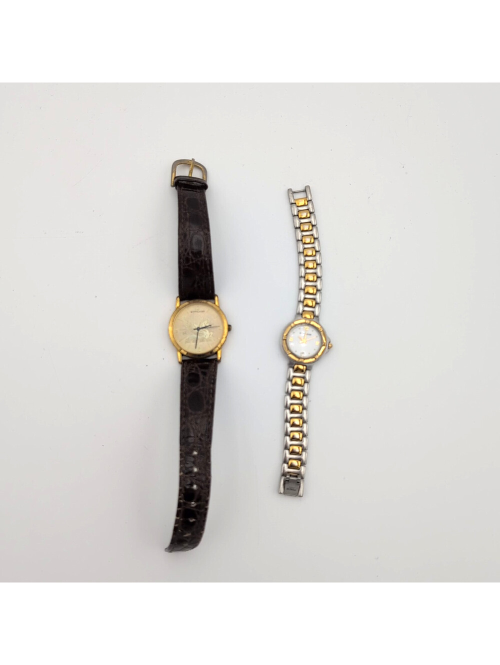 Vintage Wittnauer Quartz Swiss Watch Lot of 2 - Needs Service PARTS